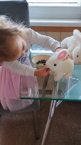 A quiet morning of play, indoors and out, in Sokolov