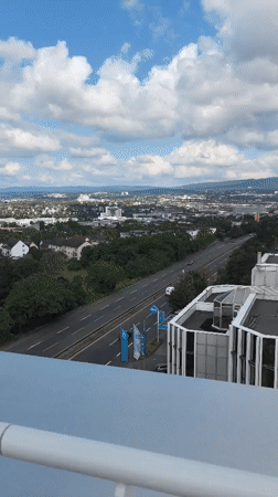Man documented lying on pavement in Wiesbaden morning incident