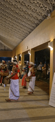 Sri Lankan cultural drumming and dance performance draws spectators