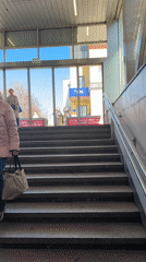 Morning pedestrian activity observed across Moscow walkways and passages