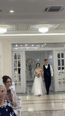 Wedding ceremony held at Palace of Marriage building