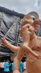 Mumbai's Ganesha idols, from workshop clay to festival-ready