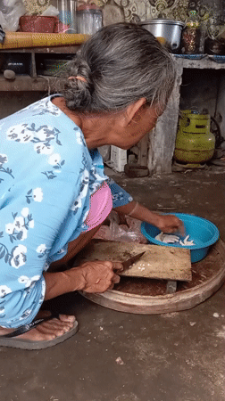 Early morning domestic moments captured in Baron, Indonesia household