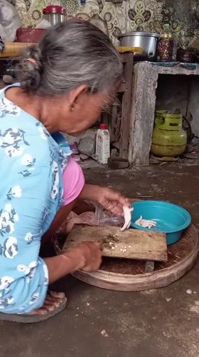 Early morning domestic moments captured in Baron, Indonesia household