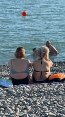 Peaceful beach day captured in Sirius, Russia