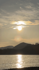 Sunset captured over water near Fethiye, Turkey