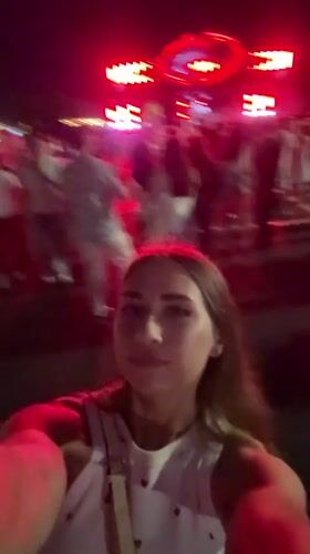 Nighttime concert and car meet in Kazan