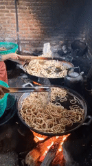Traditional snack and noodle making in Karang Anyar