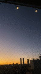 Buenos Aires skyline captured during twilight transition on May 17