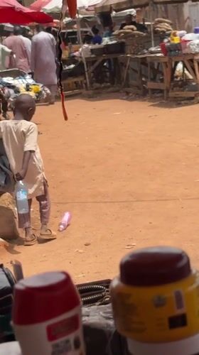 Daily life scenes captured at Bukuru marketplace, Nigeria