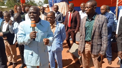 Formal outdoor ceremony draws community gathering in Ngalula, DRC