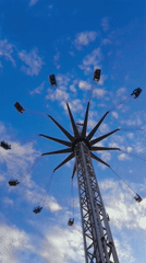 Carnival rides draw crowds in Riga on sunny afternoon
