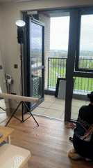 Photography equipment spotted in London apartment during morning session