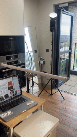 Photography equipment spotted in London apartment during morning session