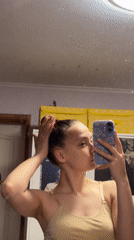 Woman's morning routine documented in Прикамский, Russia