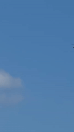 Military helicopter spotted flying over Netanya, Israel