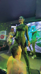 Drag show entertains nightclub crowds in Kuta, Indonesia