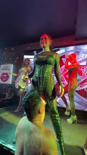 Drag show entertains nightclub crowds in Kuta, Indonesia