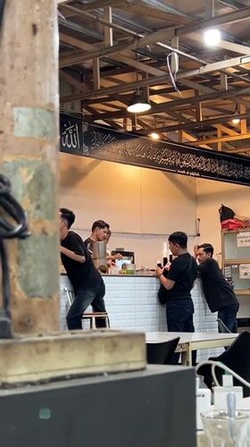 Casual cafe scene in Lhokseumawe, Indonesia