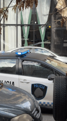 Police car and World Cup tour bus spotted in Buenos Aires