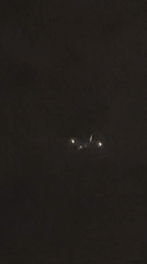 Aircraft with bright lights spotted over Morocco night sky