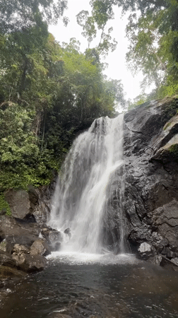 Jungle waterfall in Lankagama, Sri Lanka