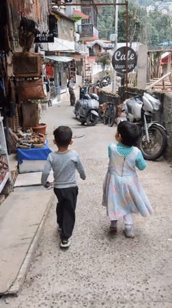 Morning village life documented in Dharamkot and Haini, India