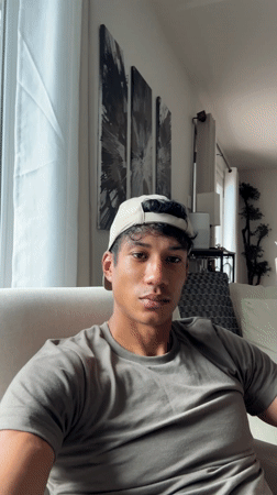 Man relaxes at home in Palm Springs residence