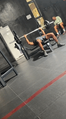 Morning workout session captured at Rubuchi gym