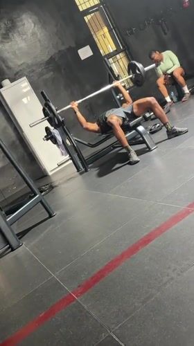 Morning workout session captured at Rubuchi gym