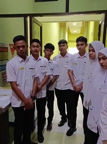 Inside a medical facility and grounds in coastal Aceh, Indonesia