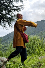 Martial arts practice session in Bahang's mountain forests