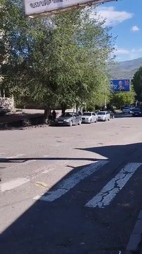 Street scenes documented in Yeghegnadzor, Armenia during midday