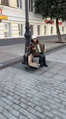 Morning stroll through Tver's pedestrian center, tram and all