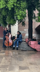 Rainy morning scenes captured across Barcelona's streets and architecture