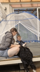 Family moments with pets documented in rural South Korea