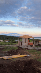 Construction sites documented in Cherni Vrah, Bulgaria evening hours