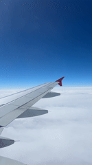 Clear skies documented from aircraft over Austrian airspace