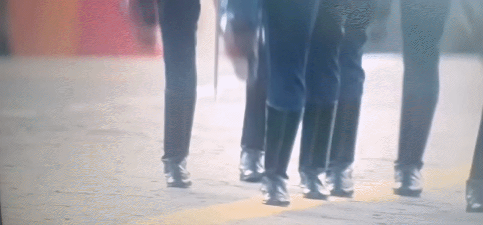 Ceremonial military parade in Brest, Belarus