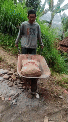 Construction work underway at a Sumedang residential site