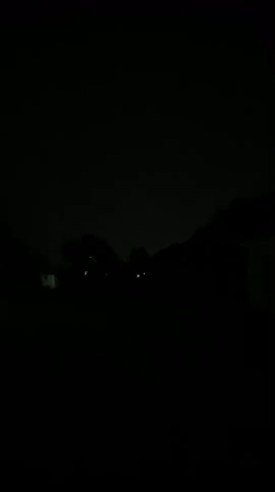 Lightning flash illuminates night sky over Bukuru, Nigeria