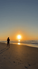 Wrightsville Beach at sunrise on the Fourth of July