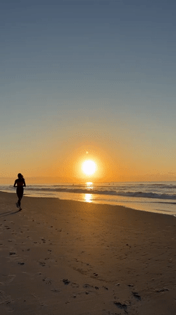 Wrightsville Beach at sunrise on the Fourth of July