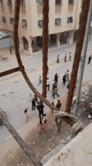 Community gathering observed in Khan Yunis amid urban destruction
