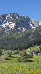Spring mountain scenes documented across Montenegro villages