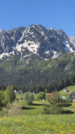 Spring mountain scenes documented across Montenegro villages