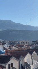 Morning domestic routine captured in Budva, Montenegro apartment