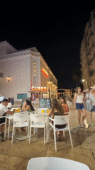Málaga's streets buzzing with outdoor dining on a warm September night