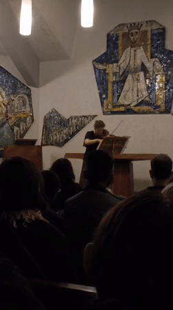 Midnight violin concert performed in La Paz church venue