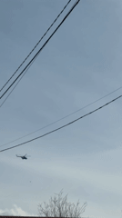 Helicopter spotted flying over Izhevsk, Russia